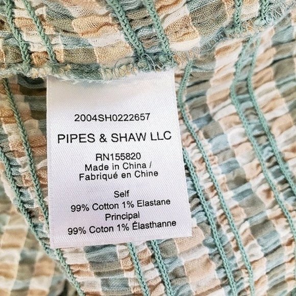 Veronica RUFFLE HEM CICI SMOCKED DRESS NEW W/TAG - Picture 14 of 14